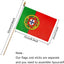Banderas portuguesas 5x8pulg set 12