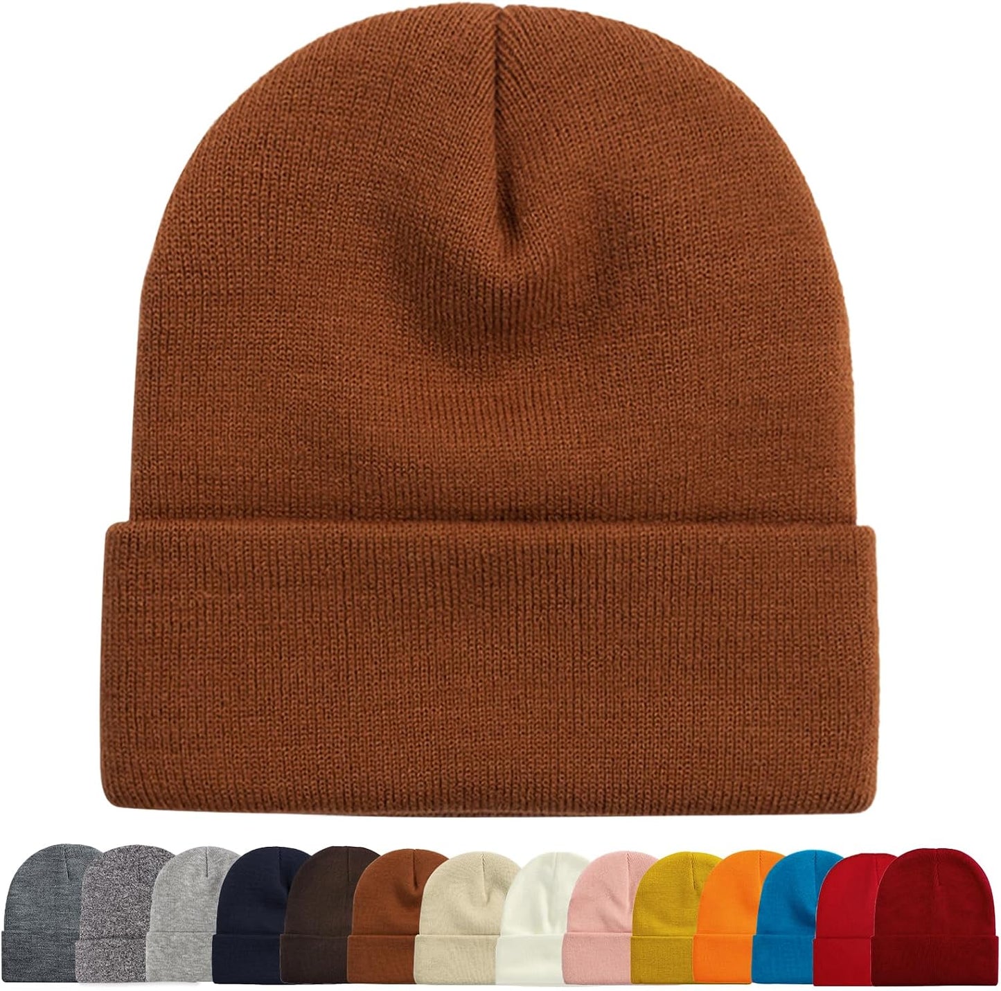 Gorros de punto acrílico holgados para hombre y mujer