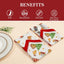 Set 6 Servilletas Navidad 18x18pulg Algodón Lavables