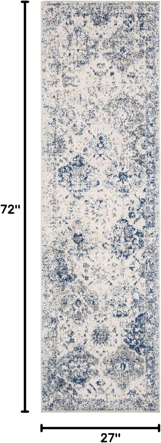Alfombra pasillo 2ft3pulg x 6ft diseño bohemio