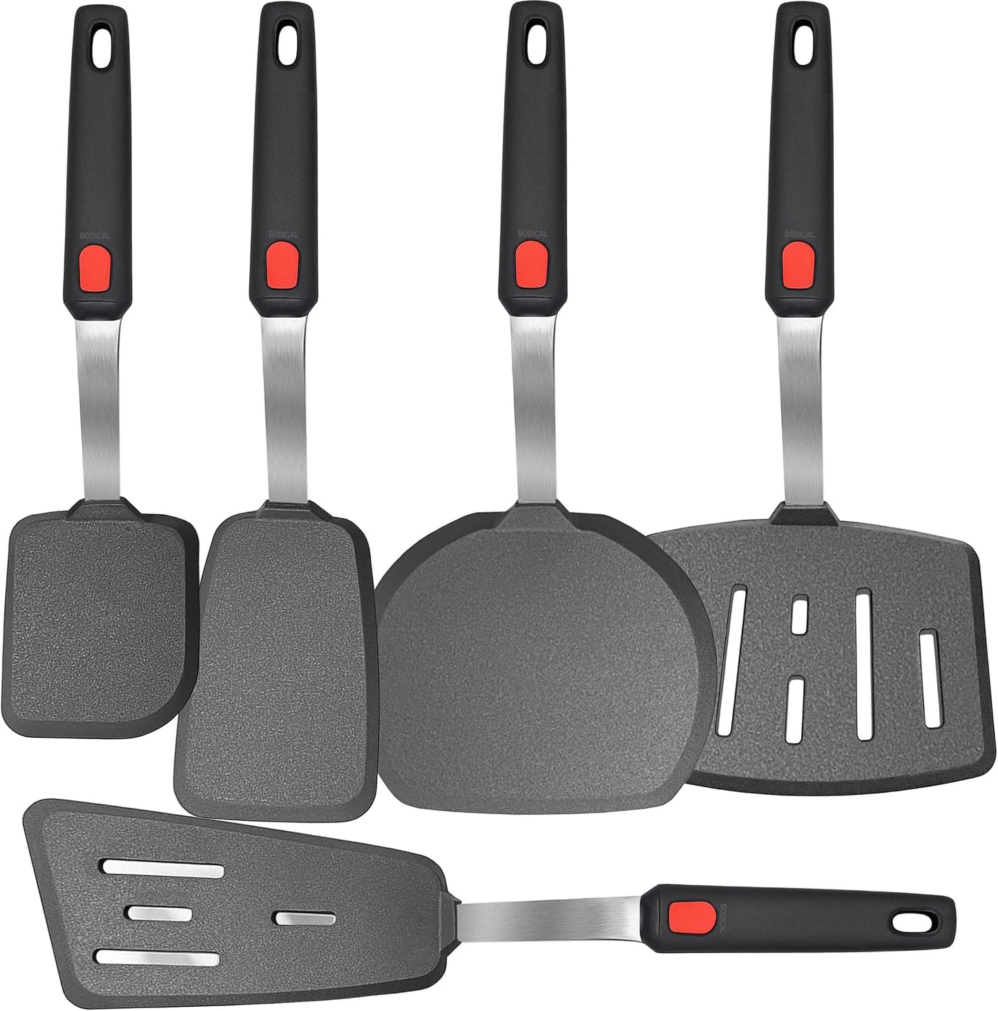 Set 5 Espátulas Silicona Resistentes 600°F Antiadherente