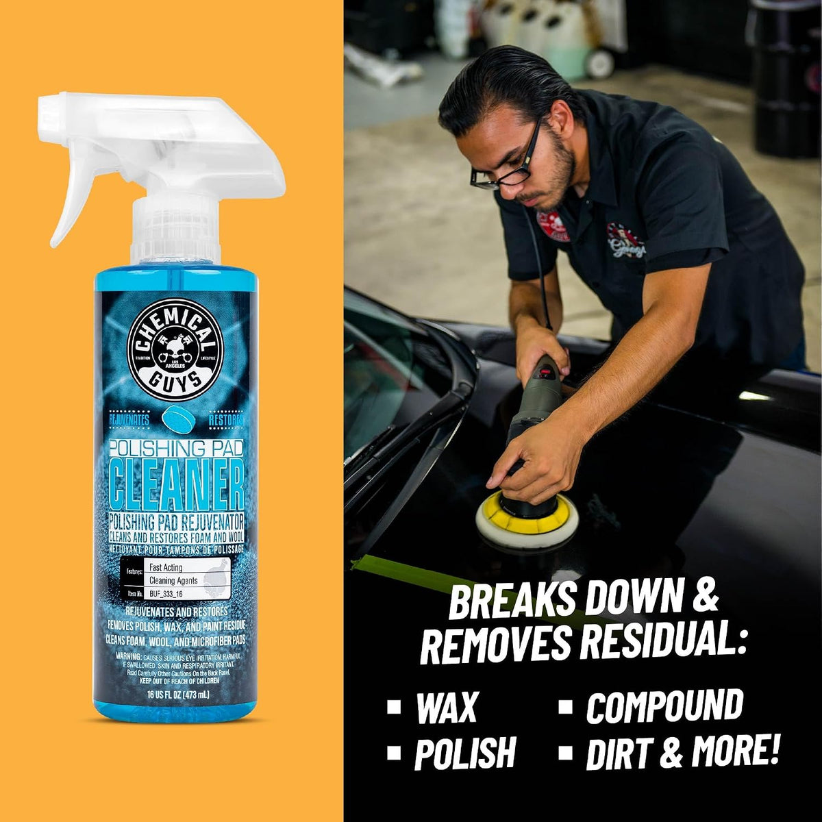 Kit 4 Pzas Almohadillas Pulido Profesional 5.5pulg Auto