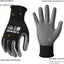 Guantes trabajo seguridad ultradelgados negros talla M 3 pares