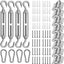 Kit accesorios toldos 80pzas acero inox terraza