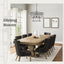 Candelabro cristal negro 2 niveles 10 luces para comedor