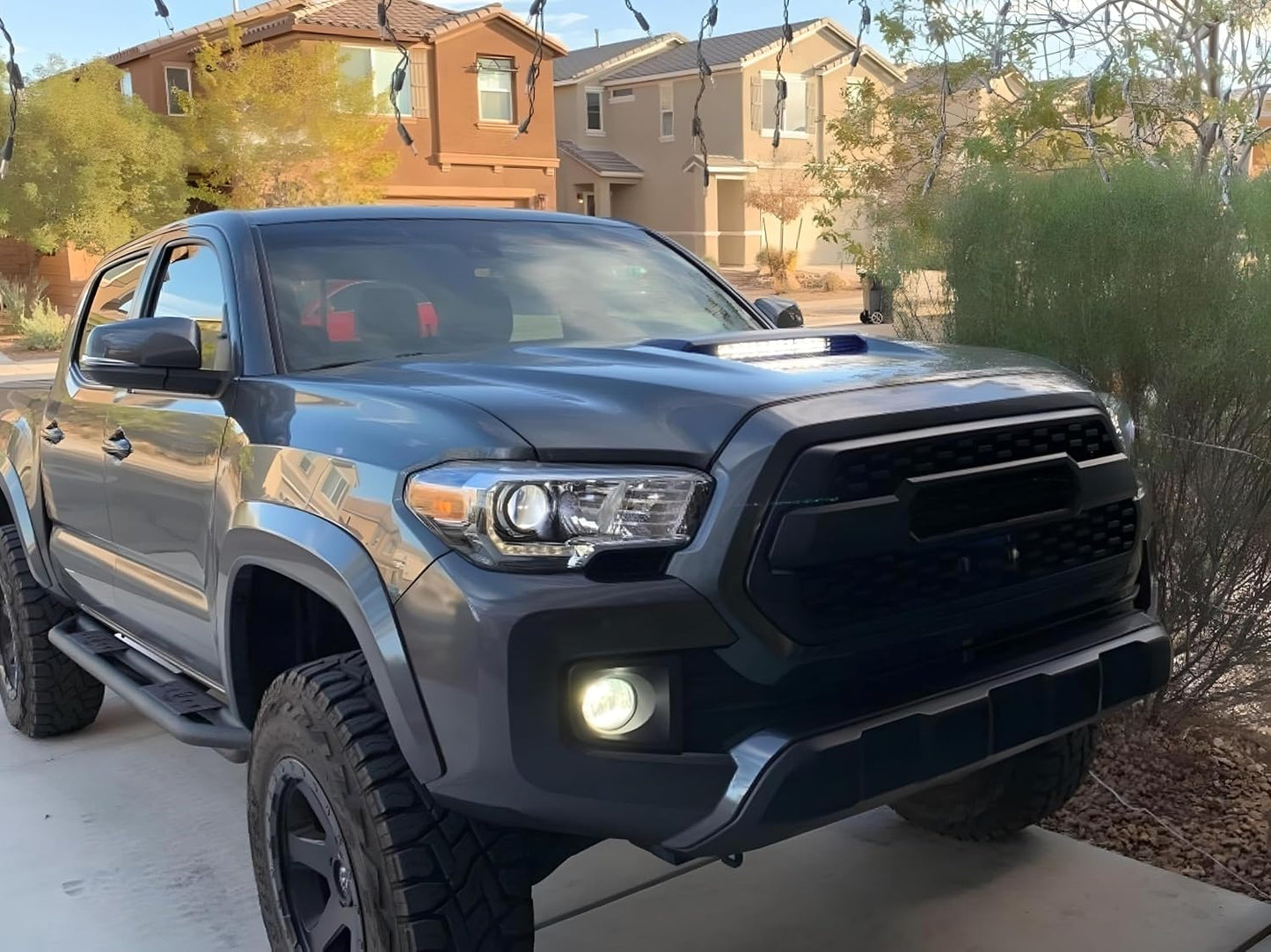 Barra luz scoop Toyota Tacoma 16+ 60W LED con soportes