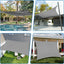 Toldo cuadrado para patio terraza 10x13ft color gris