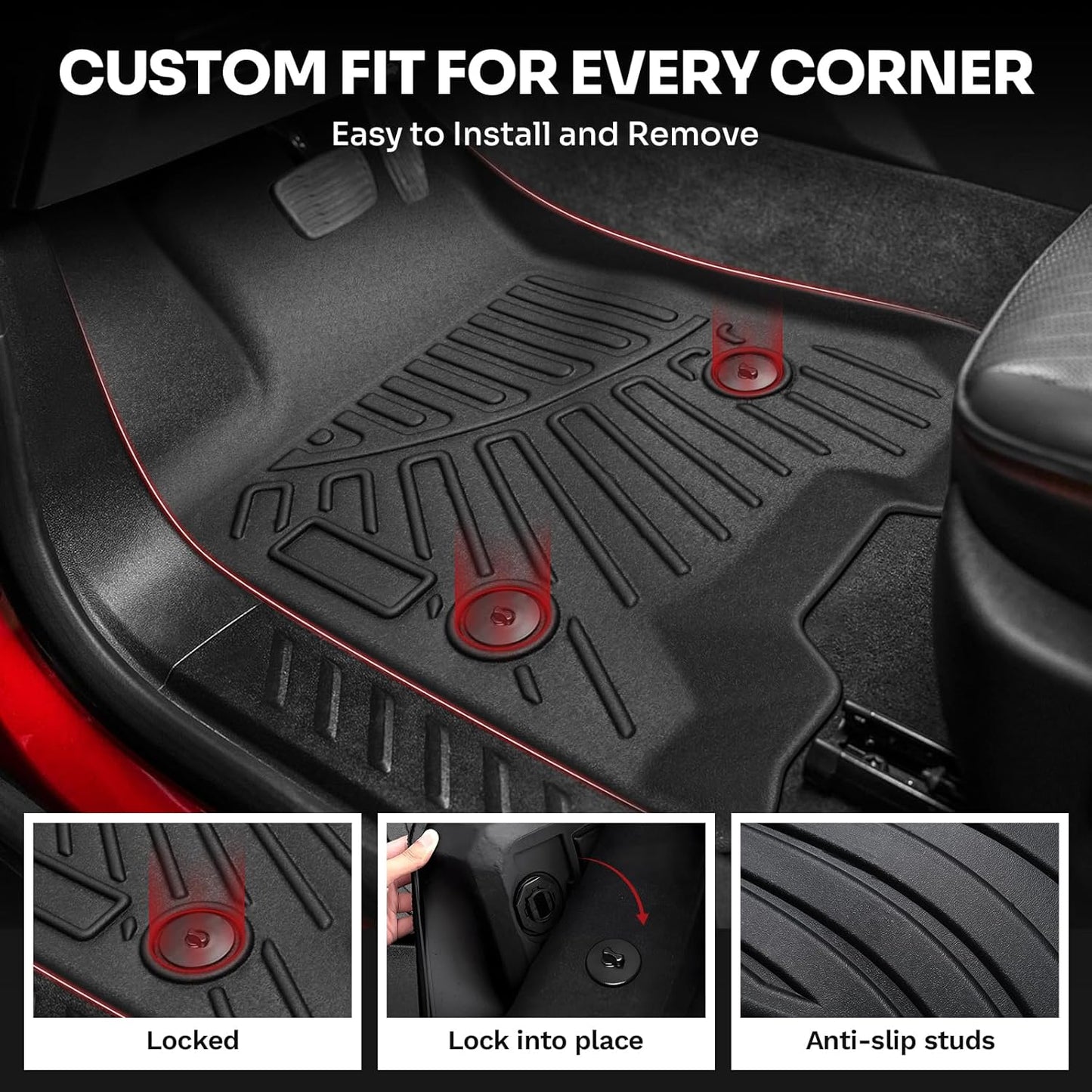Alfombras Chevy Colorado GMC Canyon 2023-26 negro