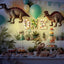 Decoración cumpleaños dinosaurio 8.5pulg con luz LED para mesa