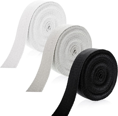3 Rollos Correas Algodón 1pulg para Artes Bolsas Lona 15yd