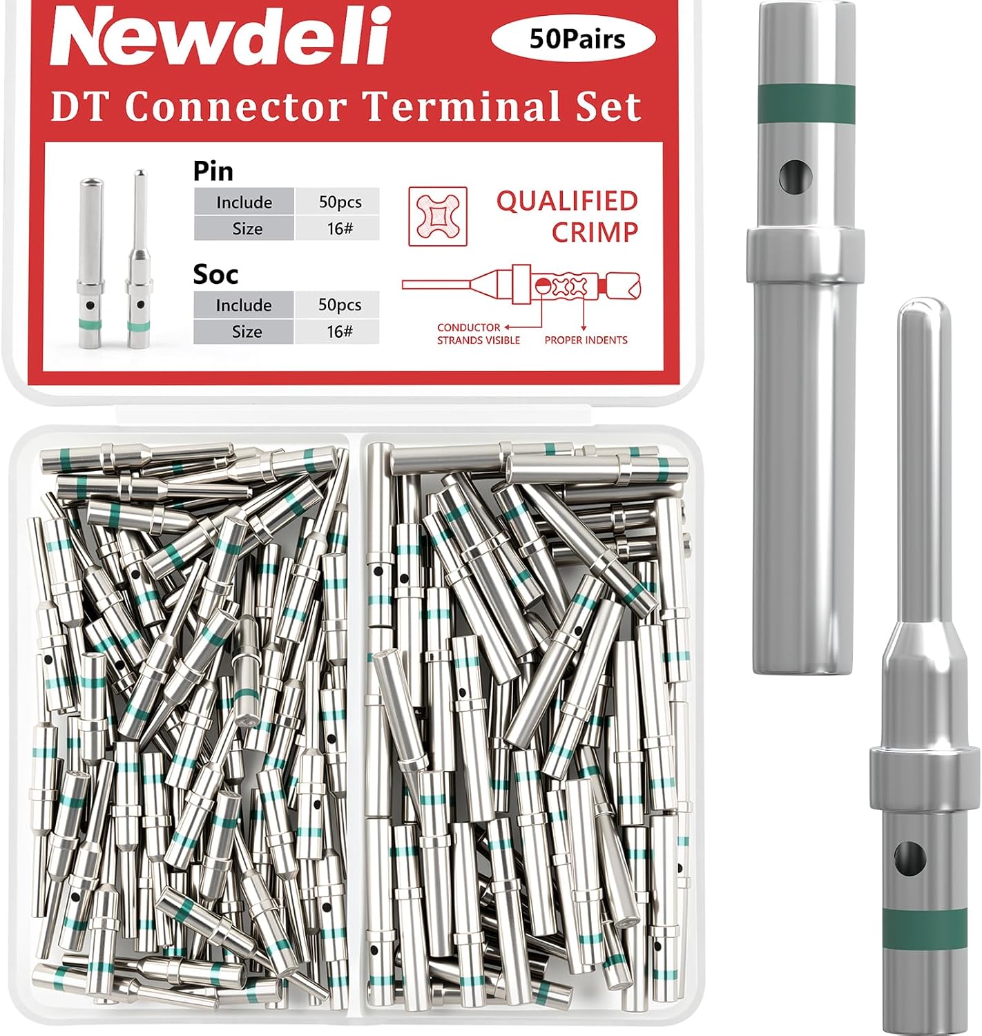 Kit conectores Deutsch 50 pares 16 contactos sólidos serie DT