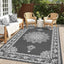 Alfombra exterior 5x8ft paja plástica impermeable reversible