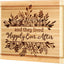 Tabla cortar grabada They Lived Happily Ever After regalo boda