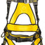Arnés construcción cinturón TB anillos D negro/amarillo XL