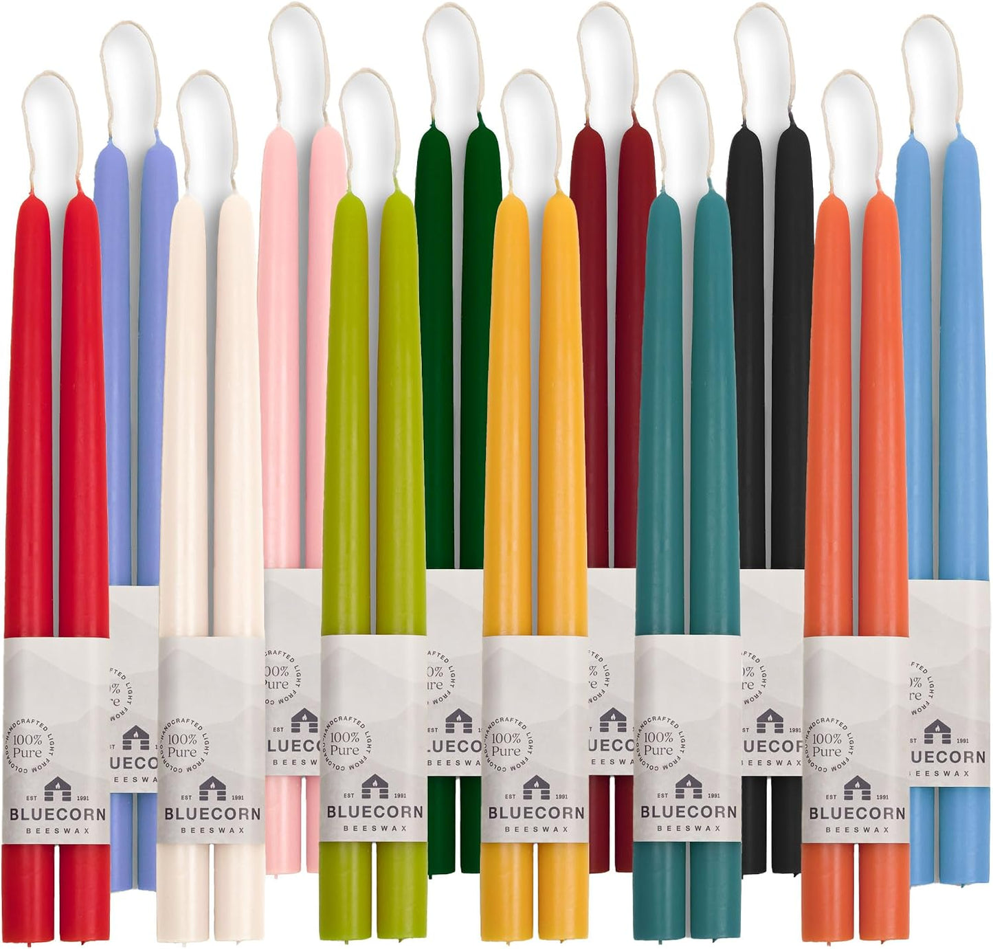 Pack velas cera abejas 100% pura 8 velas