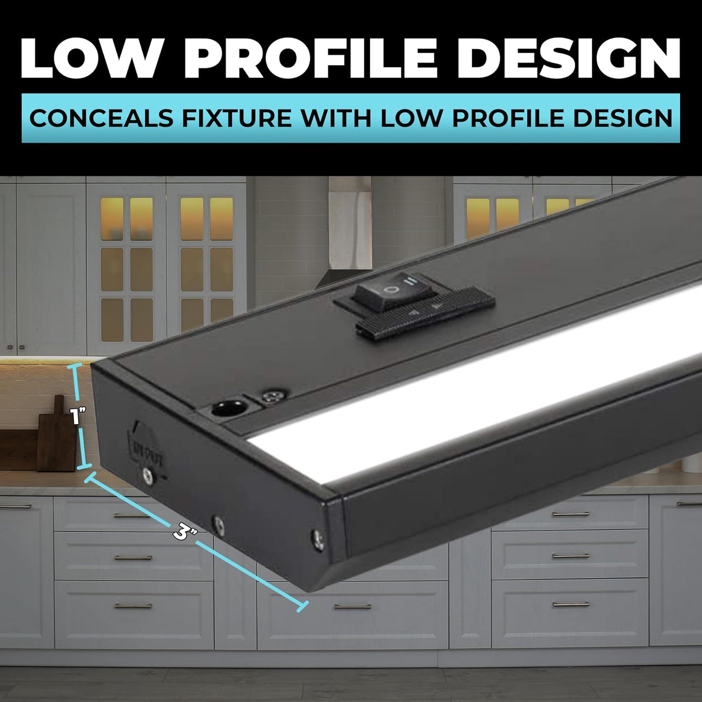 Iluminación LED negra 32pulg gabinete 3 colores