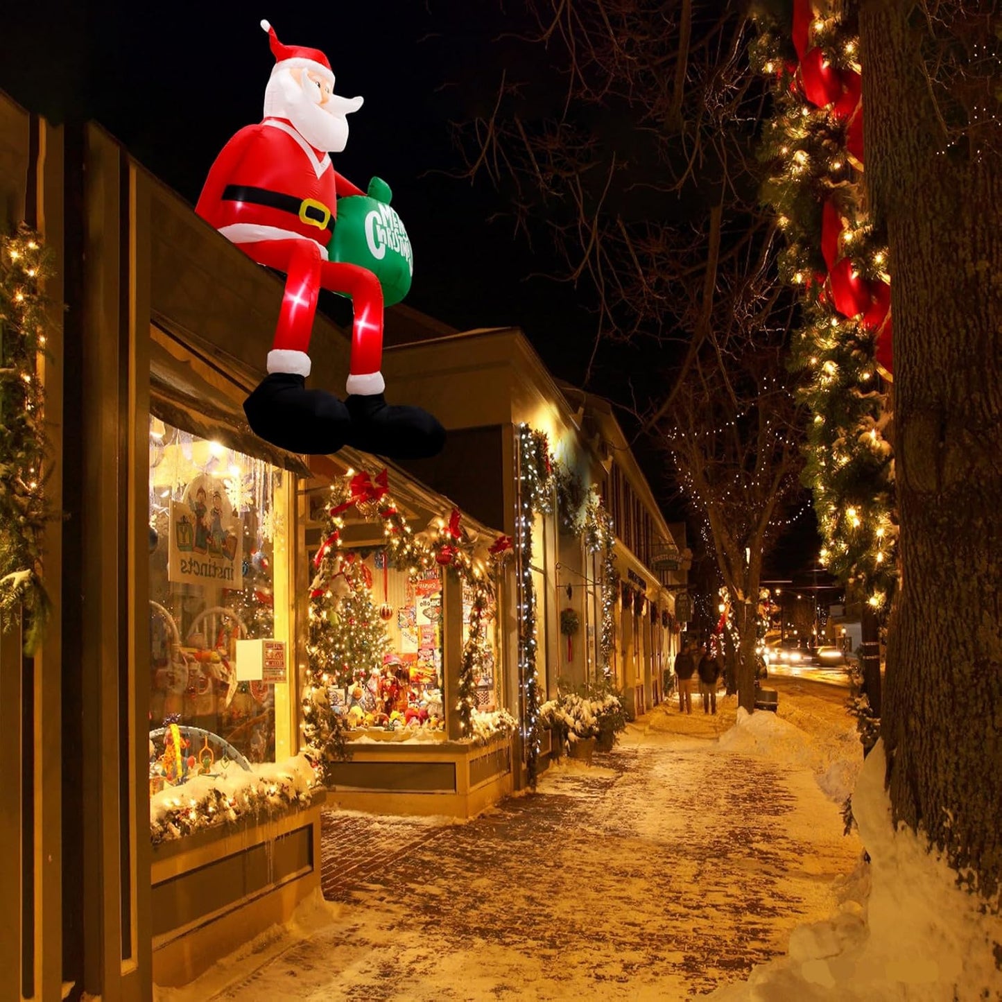 Inflable Navidad 8" LED para patio techo