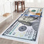 Alfombra pasillo 2x6ft antiderrap lavable 100 billetes