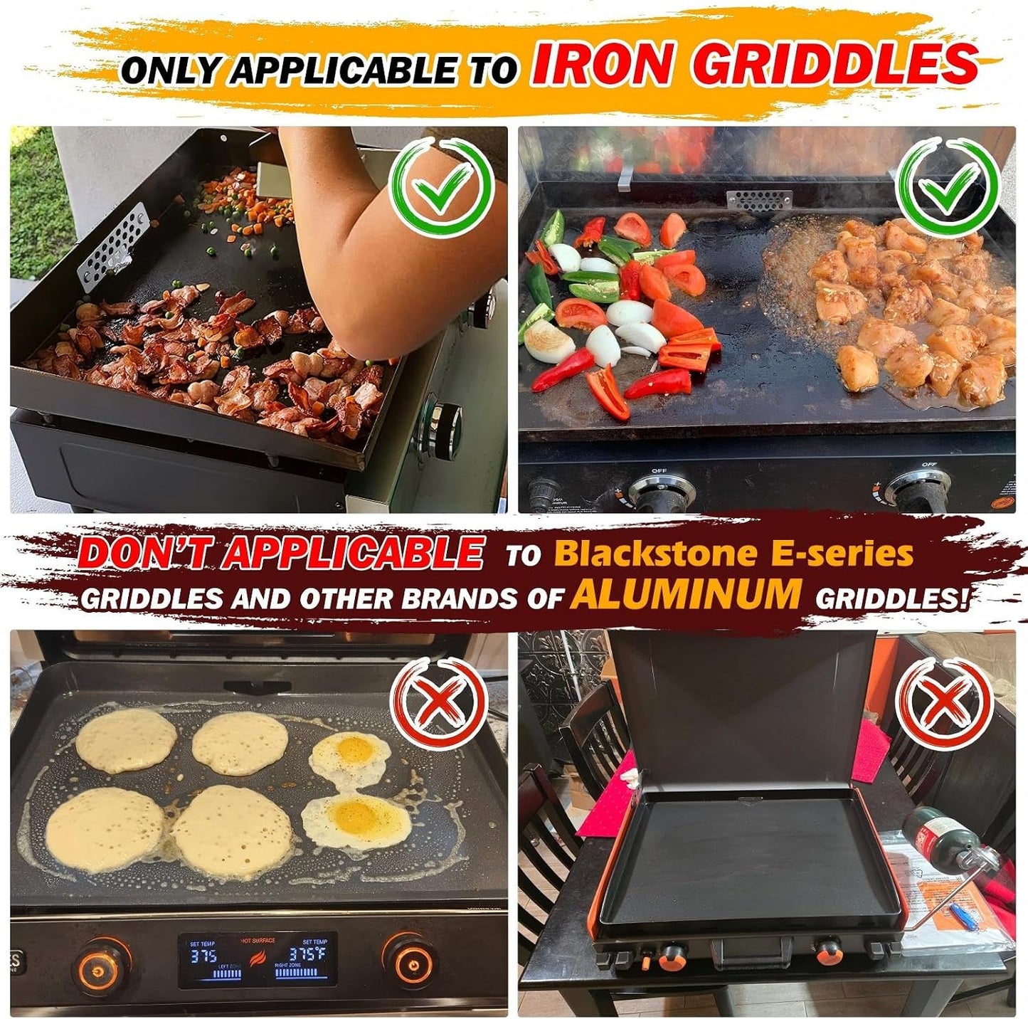 2 Pzas Puertas Grasa Parrilla Blackstone Magnéticas