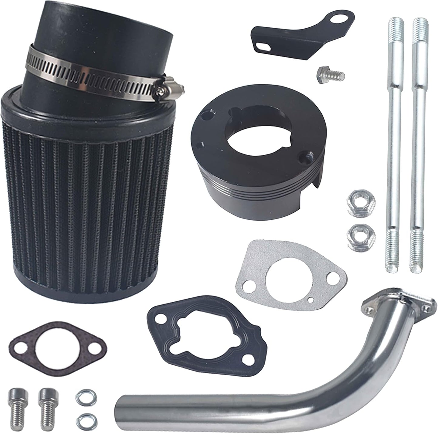 Kit tubo escape comp filtro aire 62mm motor Honda GX340