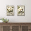 Pintura flores magnolia lienzo textura madera dormitorio