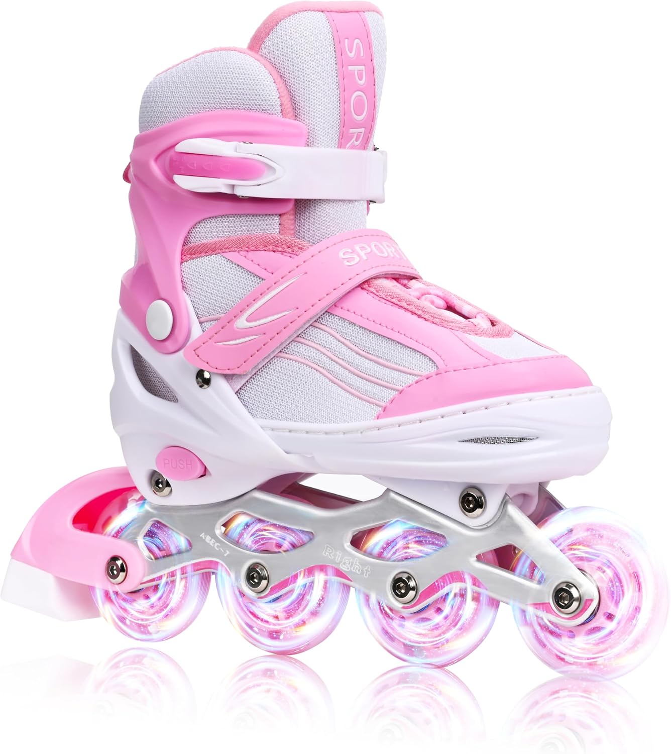 Patines Inline para Niñas con Luces 4x4.5"