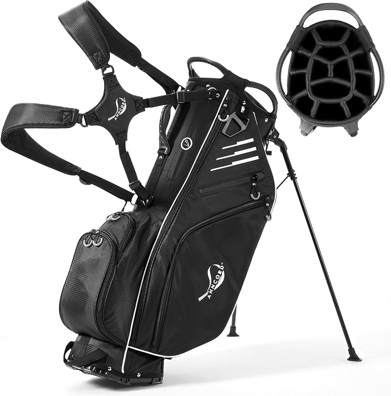 Bolsa golf 14 vías con soporte 8 bolsillos impermeable