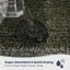 Alfombra baño antiderrap lavable 24x36" absorbente verde