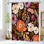 Cortina ducha bohemia floral morada 72pulg