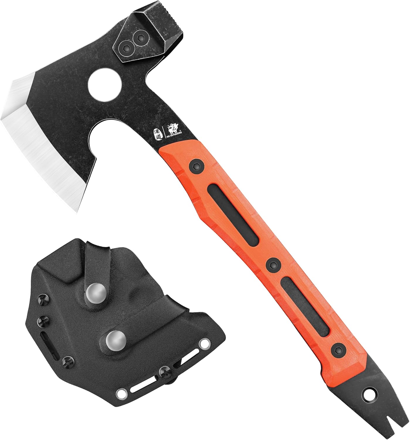 Hacha multifuncional madera con martillo y extractor clavos
