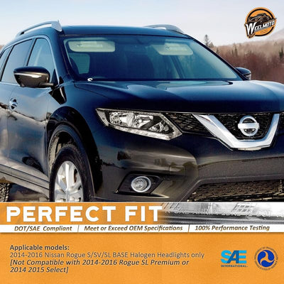 Conjunto faros delanteros comp Nissan Rogue con tiras LED