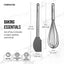 Set 2 Pzas para Hornear Acero Inox Espátula Silicona Gris
