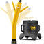 Muñeco inflable tubo 3,05m soplador movimiento loco amarillo