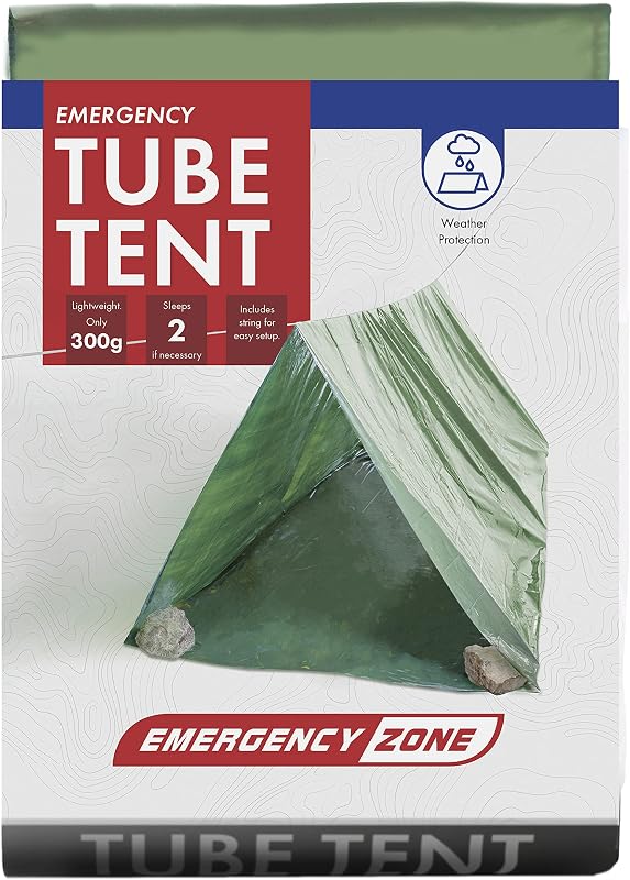 Carpas tubo reflectantes verdes para 2 personas set 48