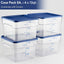 4 Recipientes Almacenamiento Alimentos 12qt NSF Azules