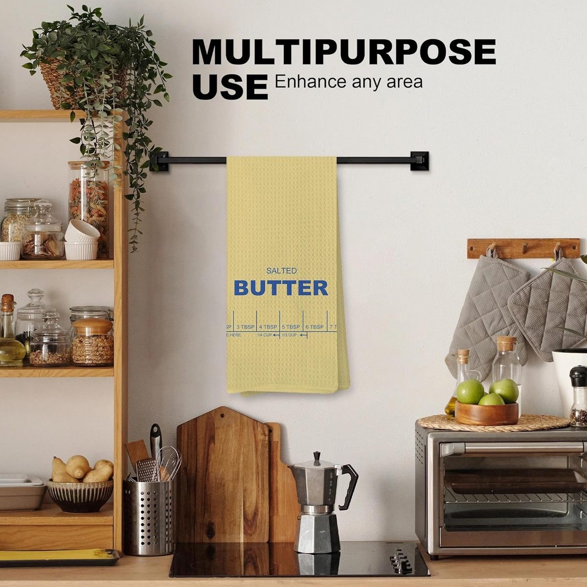 Toallas de cocina para amantes del mantequilla, regalo divertido 16x24 pulgadas