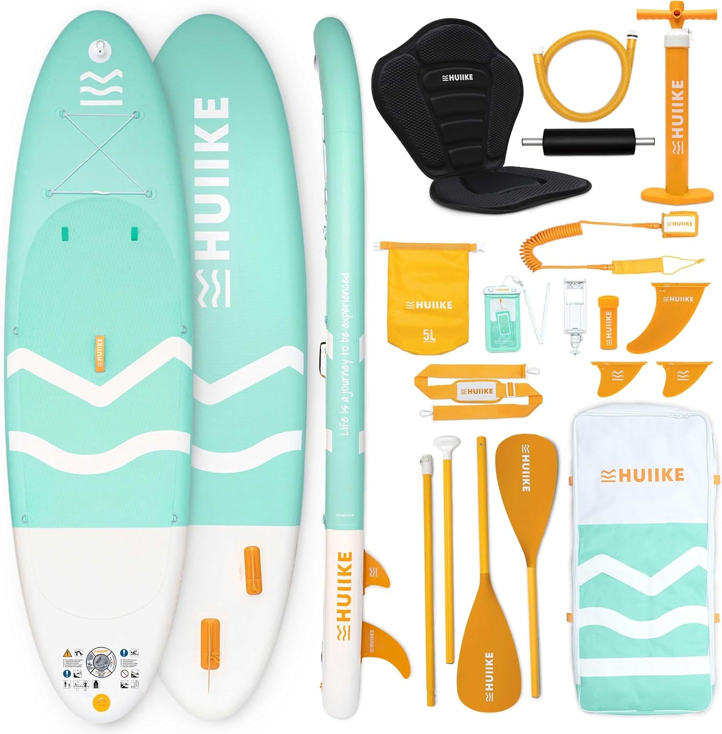 Tabla Paddle Inflable Adultos con Remo Aletas 10x33pulg