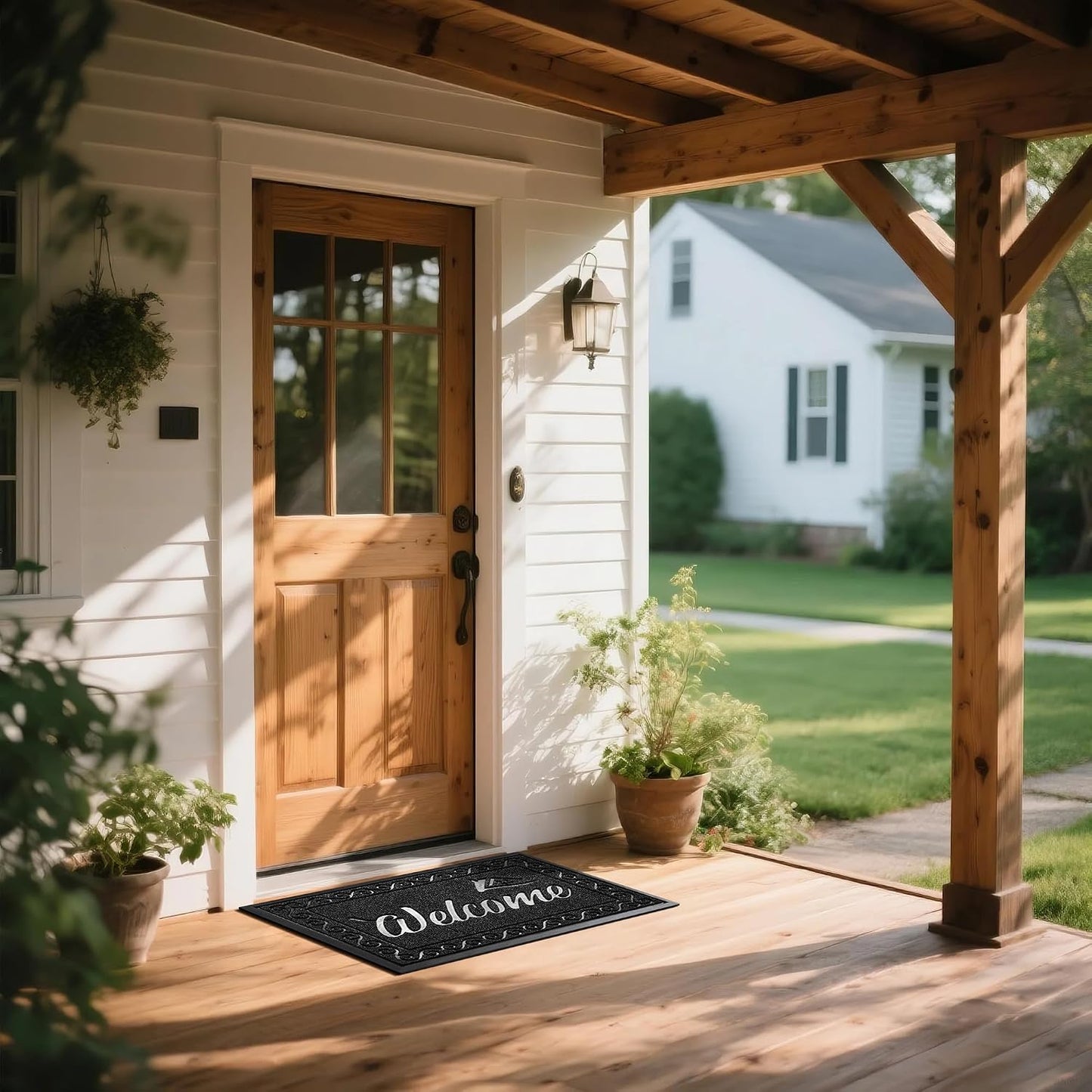 Tapete entrada exterior antiderrap 36x24" negro