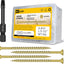 Tornillos madera 10x3.5pulg caja 5lb T25 Torx resistentes