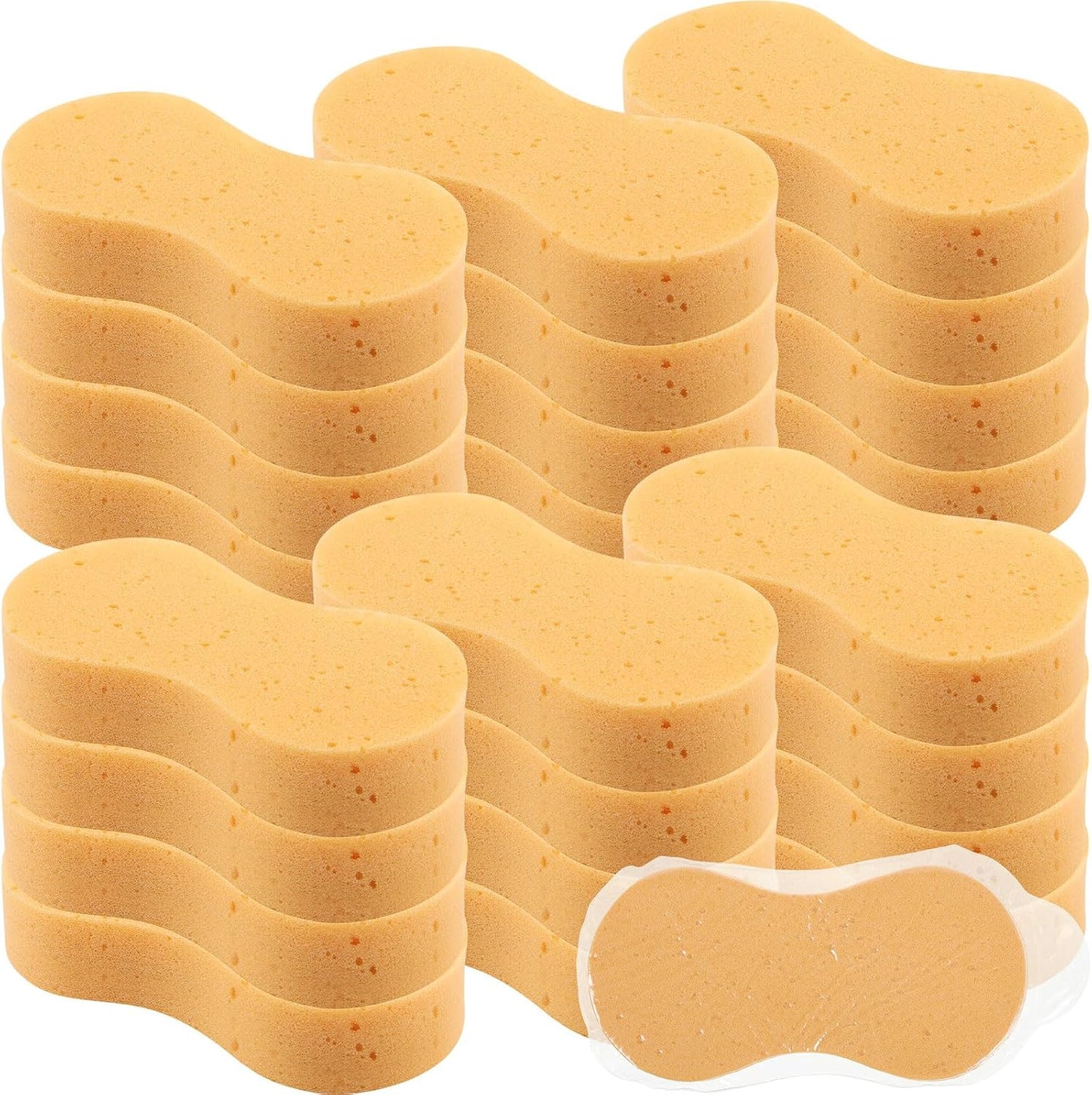 24 Pzas Esponjas Lavado Auto Espuma Gruesa Multiusos
