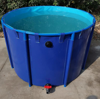 Piscina lona circular para peces koi plegable al aire libre