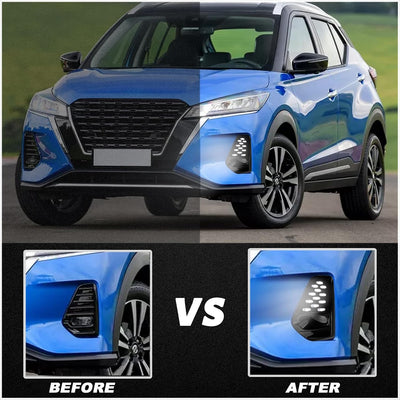 Luz niebla LED DRL secuencial switchback Nissan Kicks