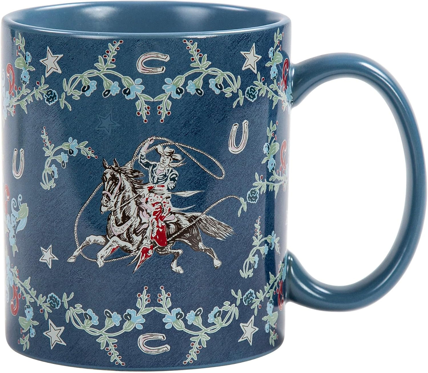 Set 4 Tazas Cerámica 20oz Diseño Oeste con Manilla