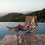 Silla Adirondack plegable con portavasos HDPE color marrón