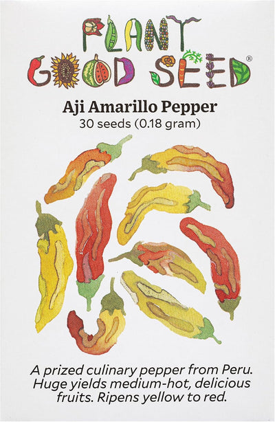 Semillas Aji Amarillo orgánicas para plantar chile peruano 30 pzas