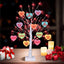 Árbol luz San Valentín 24pulg 12 corazones USB