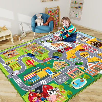 Alfombra automóvil niños antiderrap 59x39.4pulg