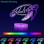 Luz nocturna tortuga 3D 16 colores regulable con control táctil
