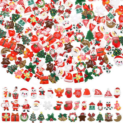 200 Pzas Dijes Resina Navidad para Manualidades