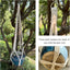 Colgador plantas cesta madera soporte decorativo bohemio